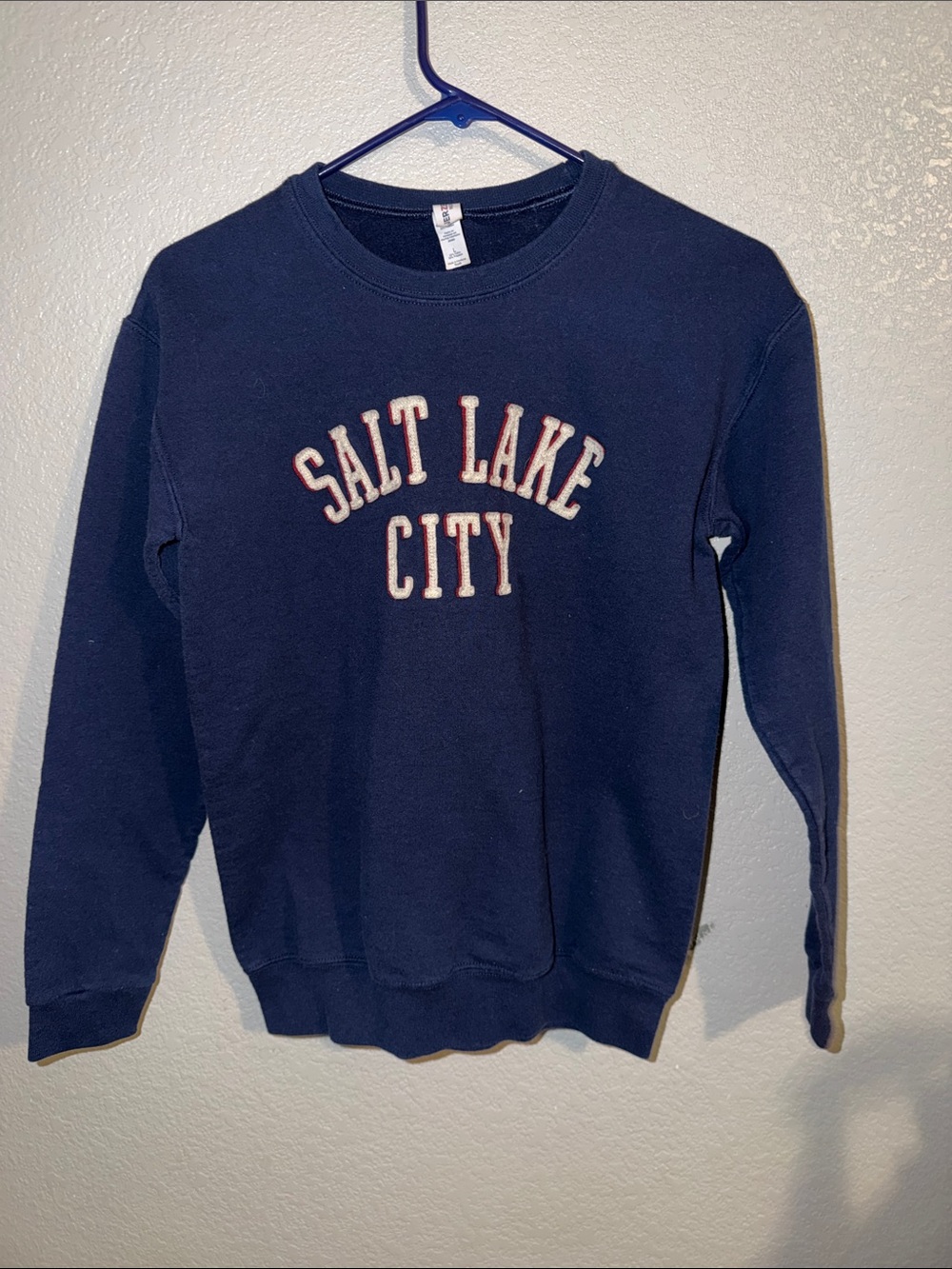 Jerzees Navy 'Salt Lake City' Crewneck Sweatshirt